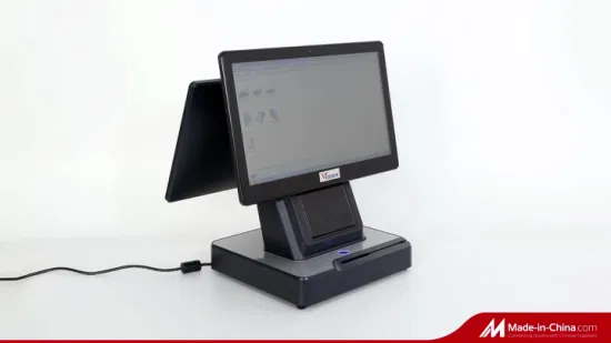 Sistema POS della macchina per lettore di registratori di cassa Android con terminale touch screen con stampante termica che pesa il cassetto dei contanti dello scanner di codici a barre