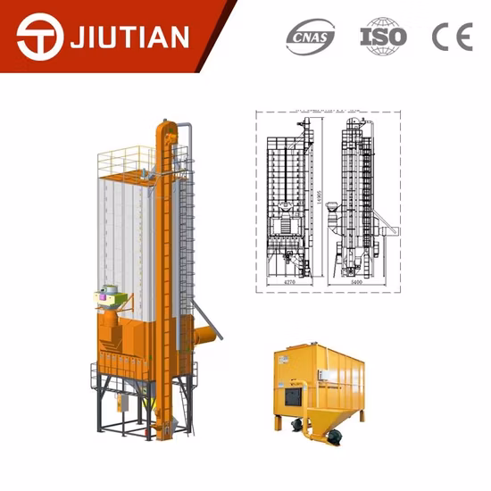 Essiccatore per cereali di mais e frumento di vendita caldo con capacità elevata